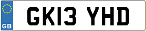 Trailer License Plate